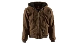 Berne Original Washed Hooded Jacket - Quilt Lined- Mens