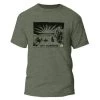 GCI Outdoor Sit Happens Short Sleeve T-Shirt - Men's, Heathered Olive, Small