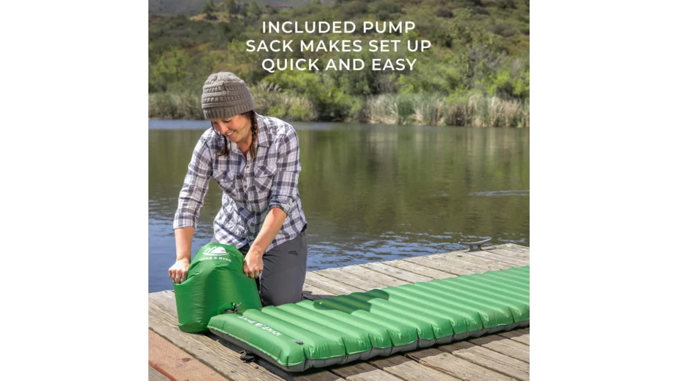 Hyke & Byke Standard Appalachian Inflatable Sleeping Pad W/ Micro-Adjustment Valve - Image 5