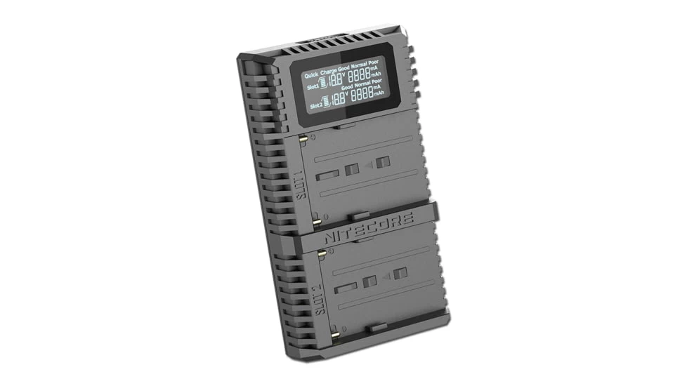 Nitecore USN3 Pro Dual-Slot Fast Digital Sony Camera USB Charger