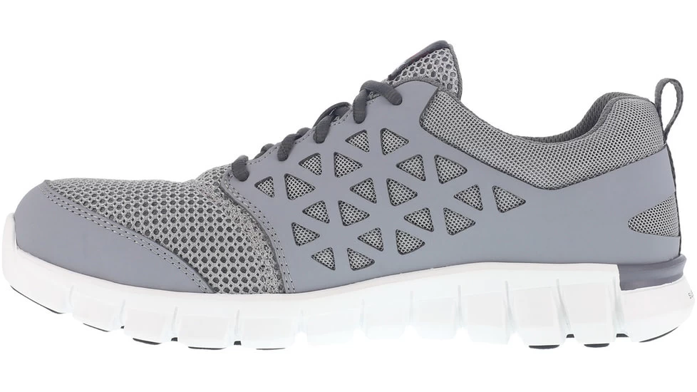 Reebok Sublite Cushion Work Shoe RB4042, Toe Athletic Work Shoe - Men's, Gray - Image 7