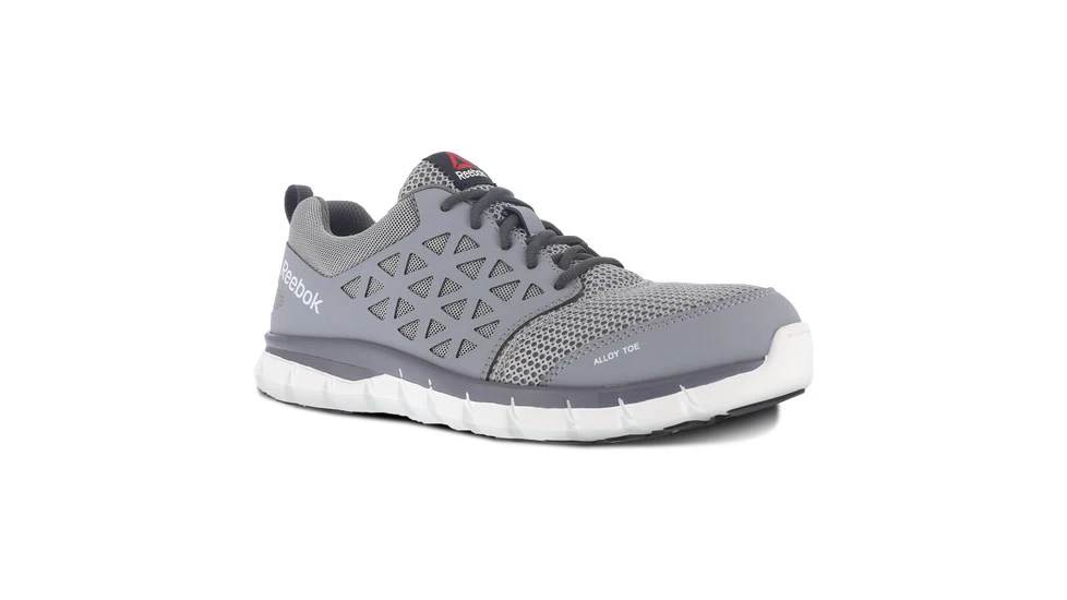 Reebok Sublite Cushion Work Shoe RB4042, Toe Athletic Work Shoe - Men's, Gray