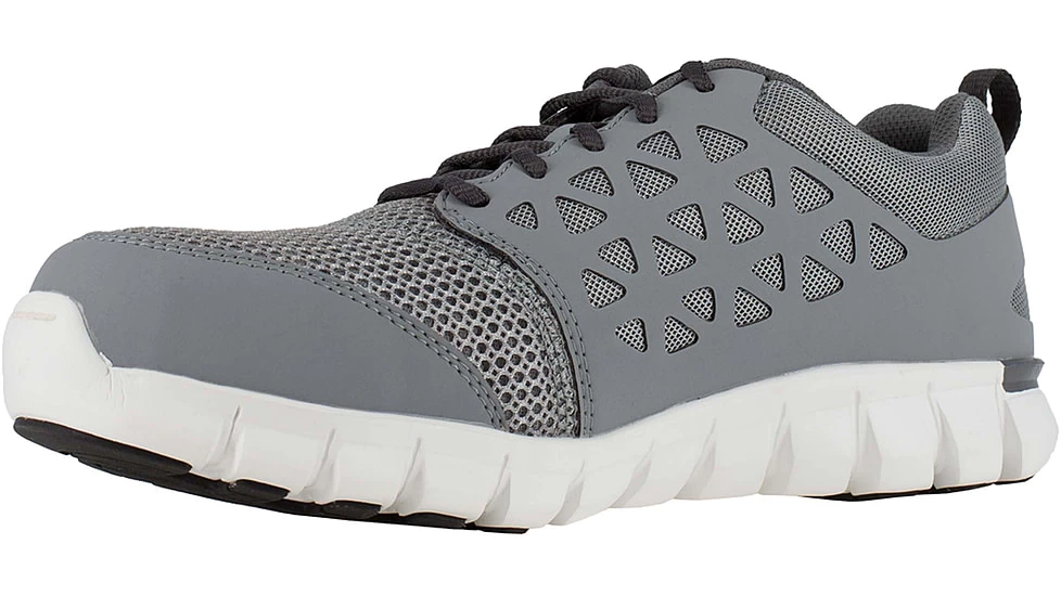 Reebok Sublite Cushion Work Shoe RB4042, Toe Athletic Work Shoe - Men's, Gray - Image 6